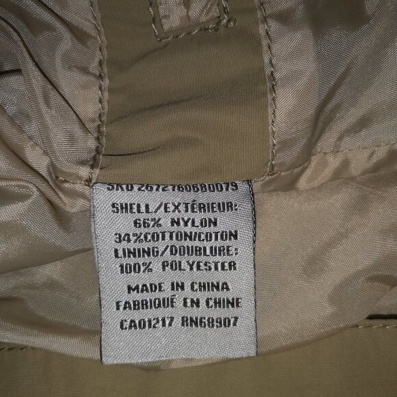 Le Chateau Men's Size Medium Tan w/ Dark Brown Casual Full Zip Jacket - Picture 5 of 7